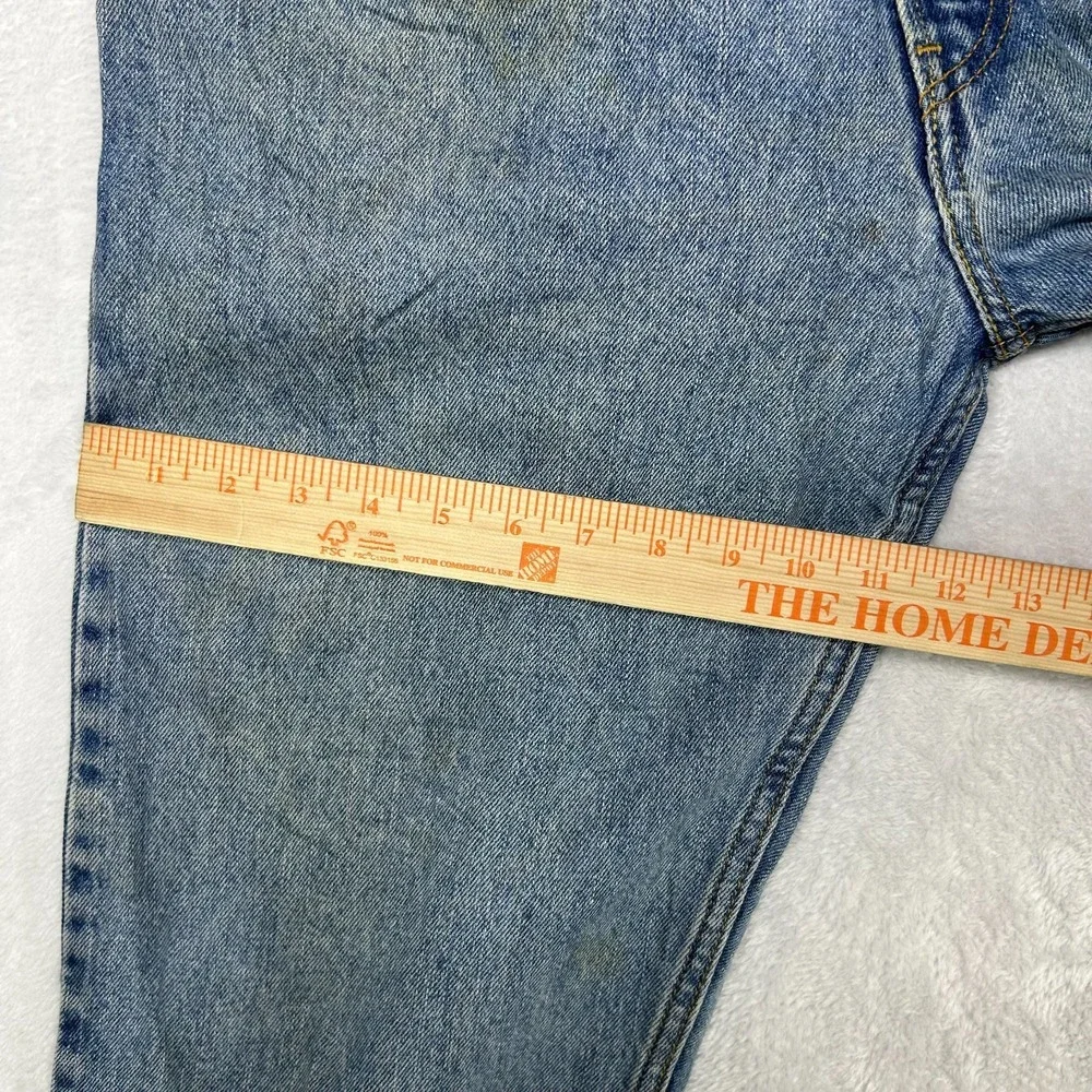 Levi's 505 Regular‎ Fit Jeans Men's Blue Denim Pockets Mid Rise Straight - 36X28